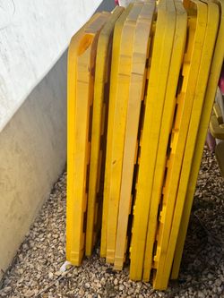 Yellow Plastic Storage Lids