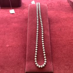 Sterling Ball Necklace | 22.6g | 22”