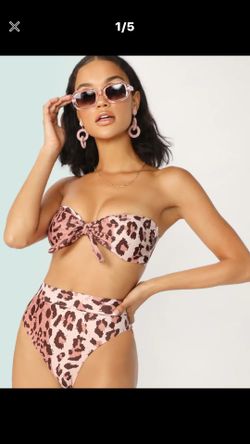 Leopard print swimming suit