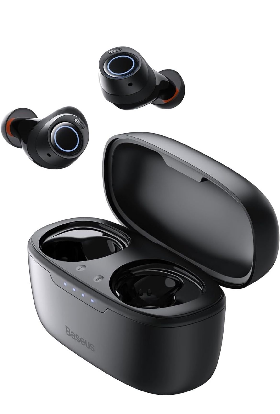Baseus Wireless headphones with active noise cancellation, reduce noise by up to 95%, 140 hours playback time, IPX6 waterproof, deeper bass, 4 ENC mic