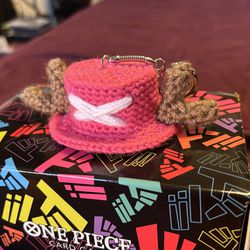 ONE PIECE Chopper Hat Handmade Crochet Keychain