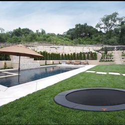 New Avyna Pro-Line 12ft In-Ground Trampoline (FlatLevel) – Unopened 