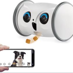 Owl Robot: 1080P Full HD Pet Camera with Treat Dispenser, Interactive Toy for Dogs and Cats, Full House Mobile Monitoring via App,2 Way Talk