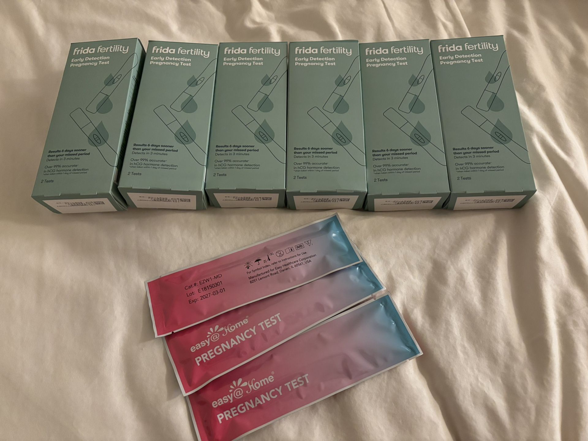 Pregnancy Tests - Frida Fertility and Easy At Home.