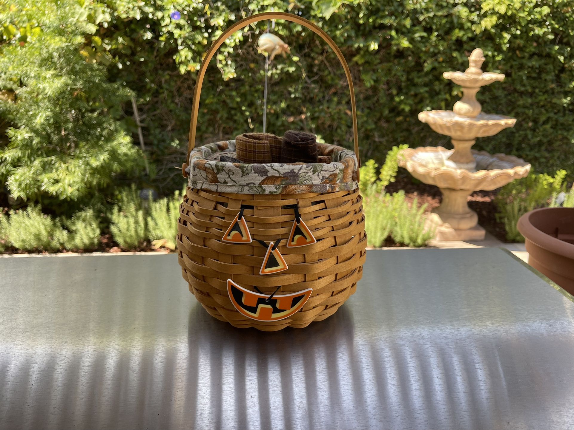 2001 Longaberger Pumpkin Basket Halloween