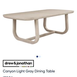Canyon Light Gray Dining Table