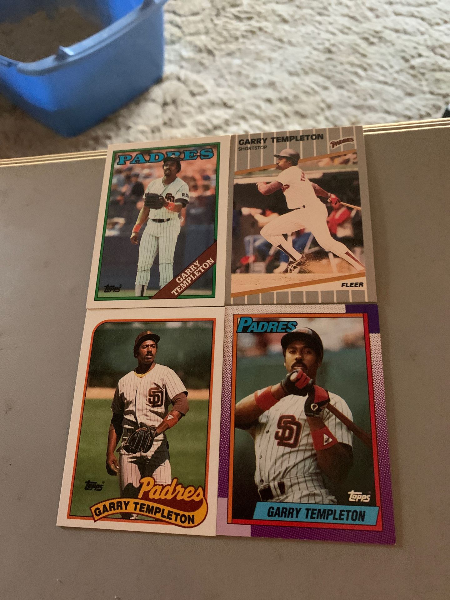 4 Garry Templeton baseball cards