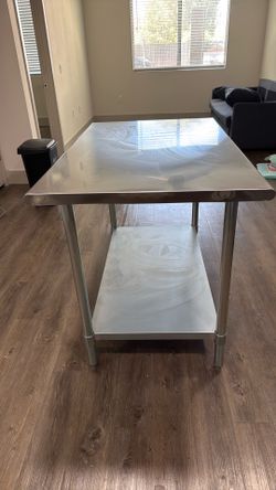 Metal Island Table
