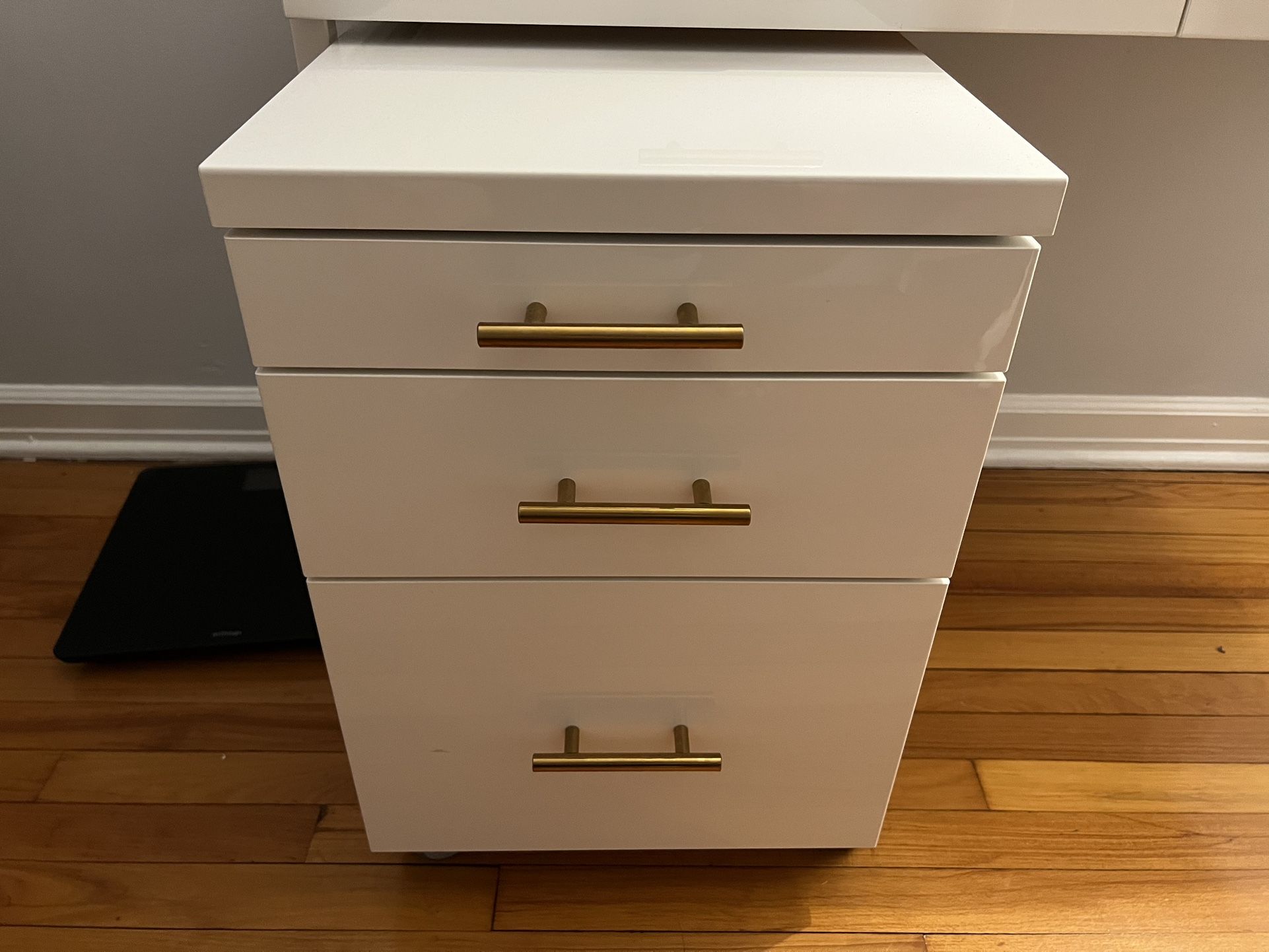 IKEA BESTA BURS Drawer With Custom Gold Handles