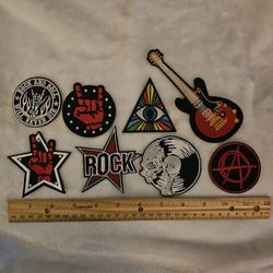 10 Rock Embroidered Patches
