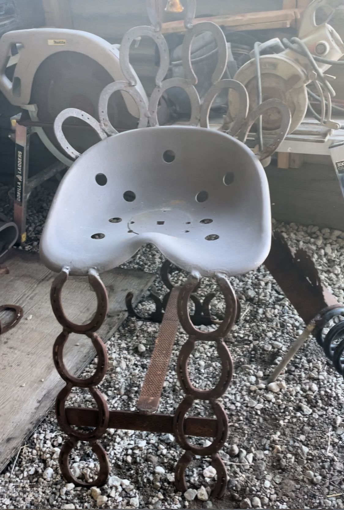 Horseshoe Tractor Seat Chair