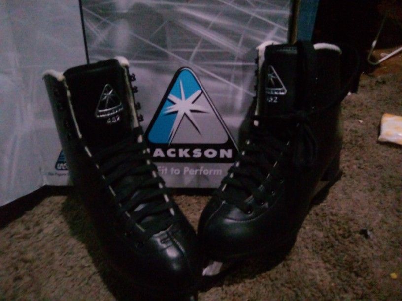 Jackson JS 452 Mens, Black, Size 6 Figure Skates