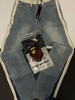 Stacked jeans X bape shirt bundle π²