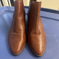 Lucky Brand Leather Ankle Boots Size 7
