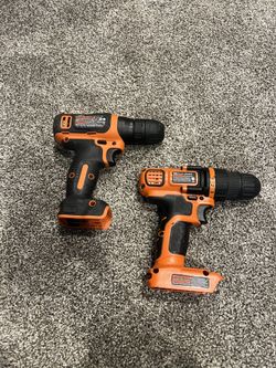 Black + Decker Drills Set Of 2, No Battery