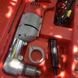 Milwaukee 7 Amp Corded 1/2 in. Corded Right-Angle Drill Kit with Hard Case