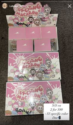 Popmart labubu Exciting Macaron 