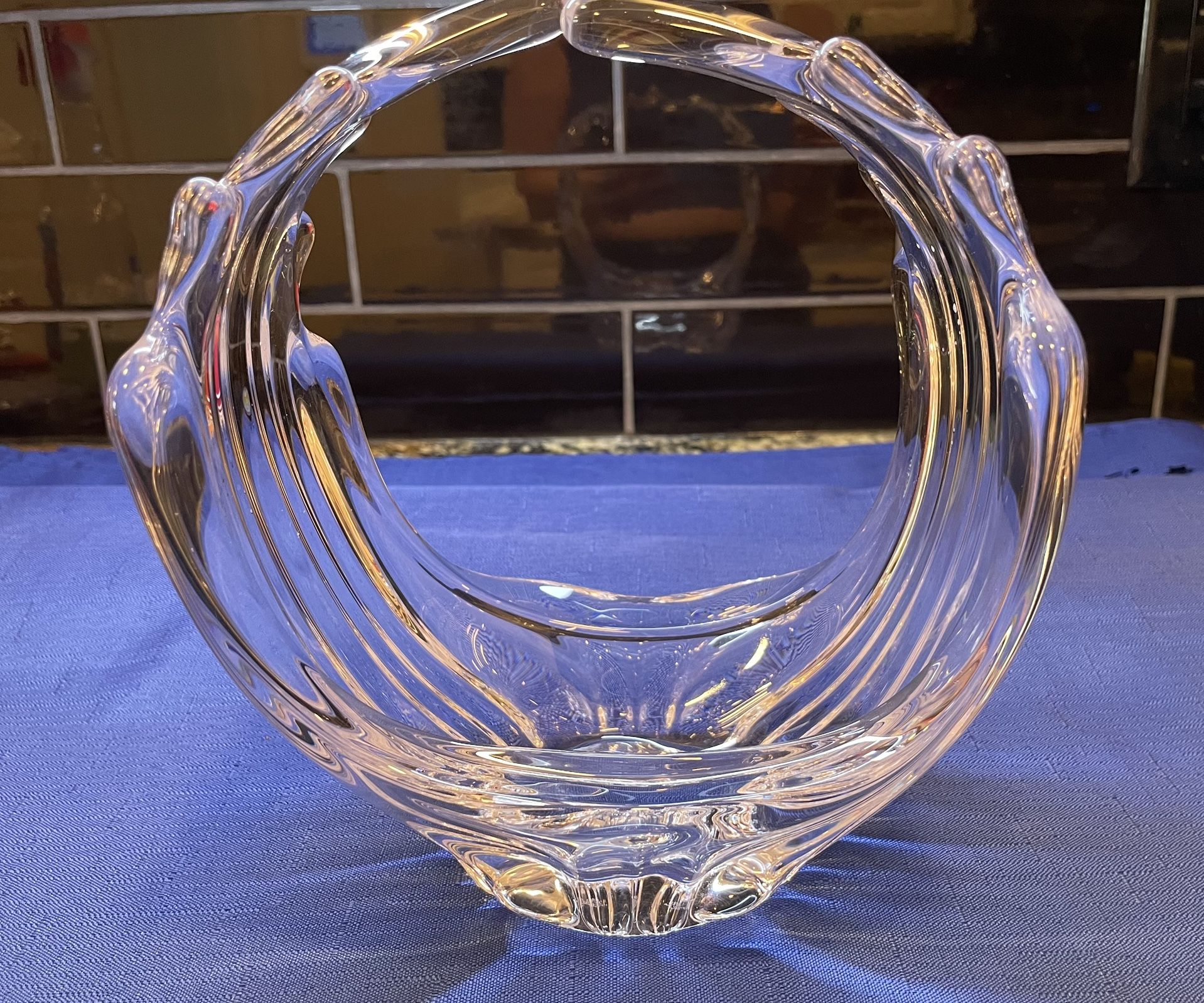 Large And Vintage Confrac Art Verrier French Art Glass 