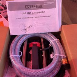 Everbilt 1/10 HP Non-Submersible Self-Priming Transfer Pump