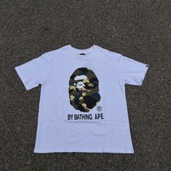 White Camo Bape Tee 