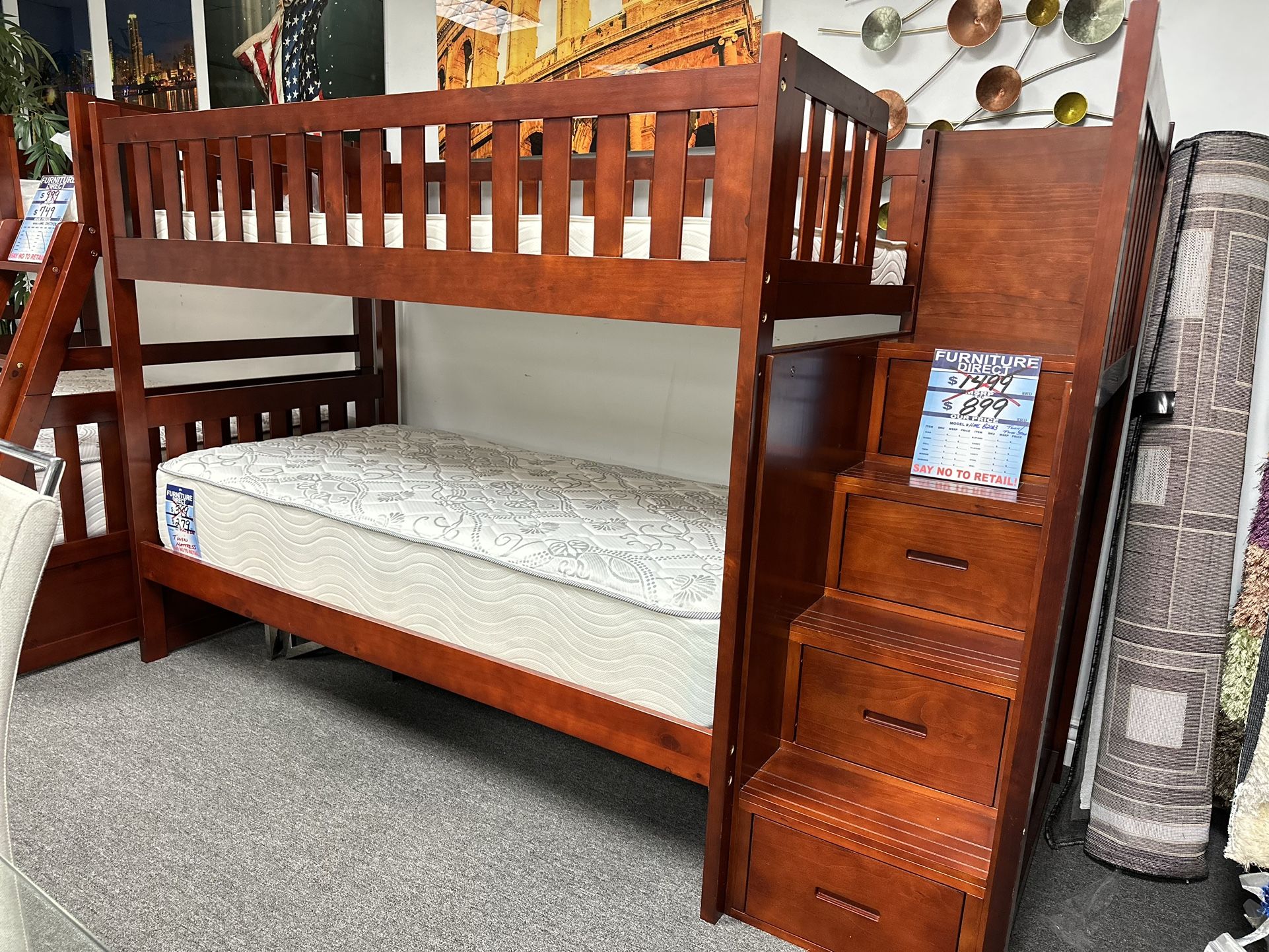 Twin/twin Bunk bed 40 60% Off Now! Starting At $599 (Limited Time)