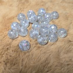 16mm Glitter beads