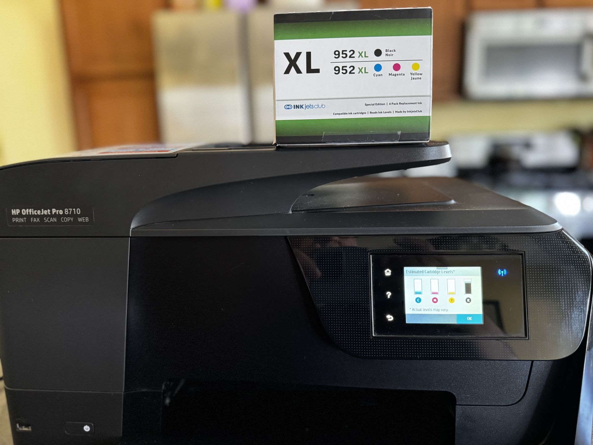 HP Officejet Pro 8710 All-in-One Color Printer Fax Scan Copy Wireless