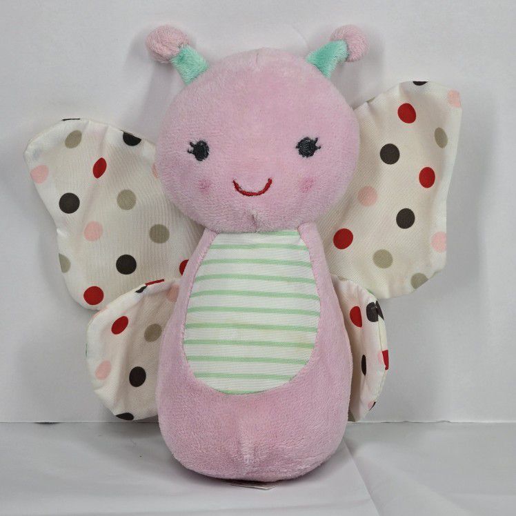 Carter's Just One You JOY Pink Butterfly Plush 6" Stuffed Animal Lovey Baby GUC