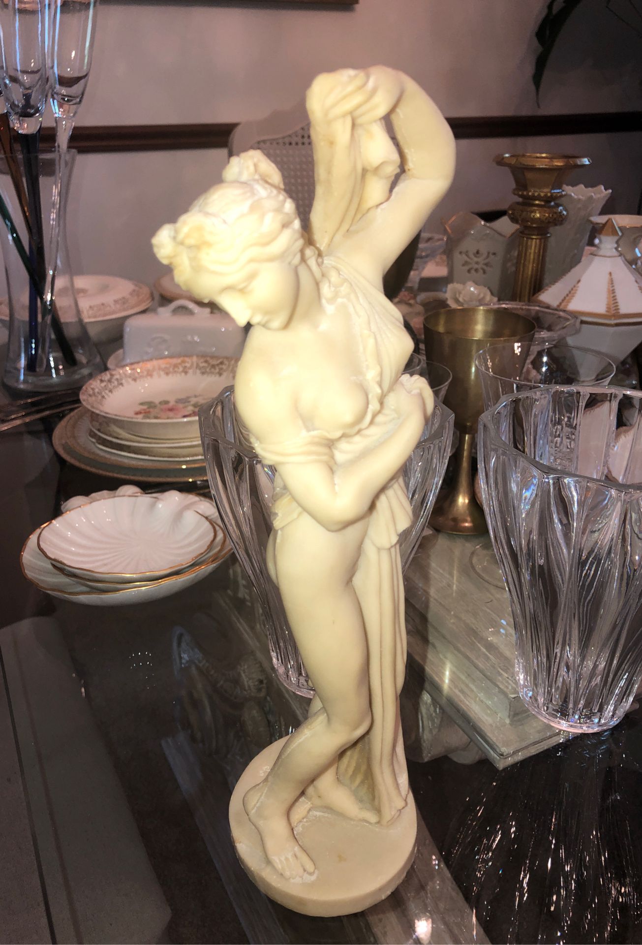 L.T.P.A.T. Feels Porcelain Sculpture of Aphrodite, engraved A. Rodin, Olympian, Greek, Roman, Gods, Turkish