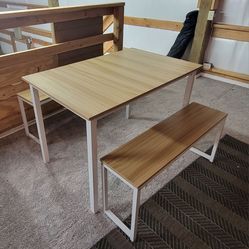 Table and Benches