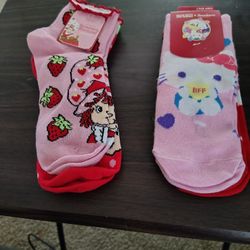 Socks Hello Kitty & Strawberry Shortcake
