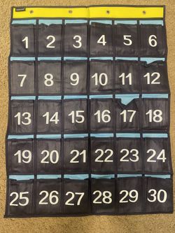 Over The Door Numbered Organizer 