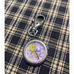 Tweety bird clip on watch