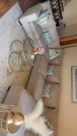 Living room couches with coffee table