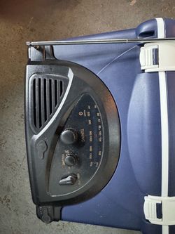 Ice chest with built in radio