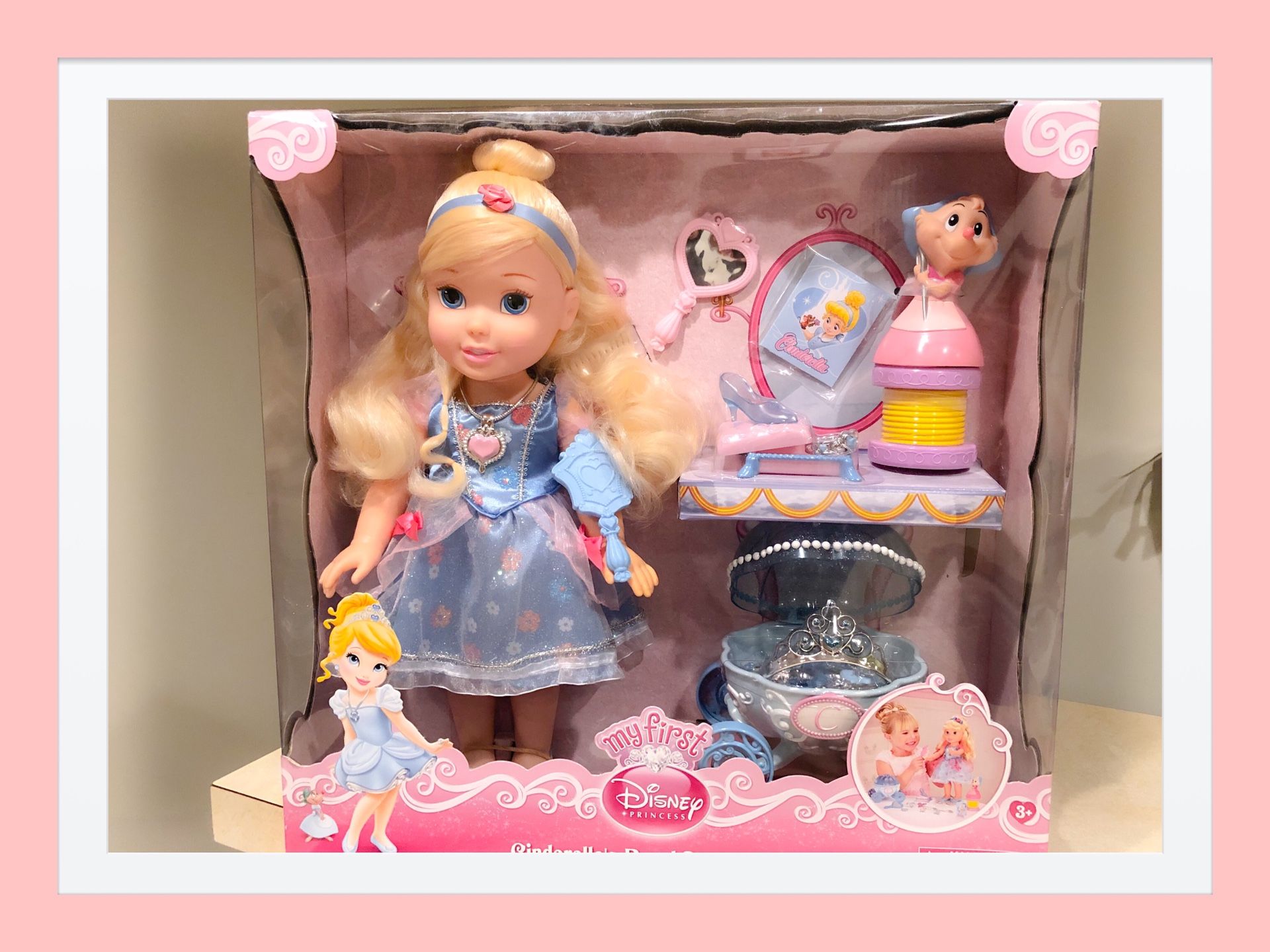 My First Disney Princess 15 in Cinderella's Royal Dress up Party Doll Set New in Box