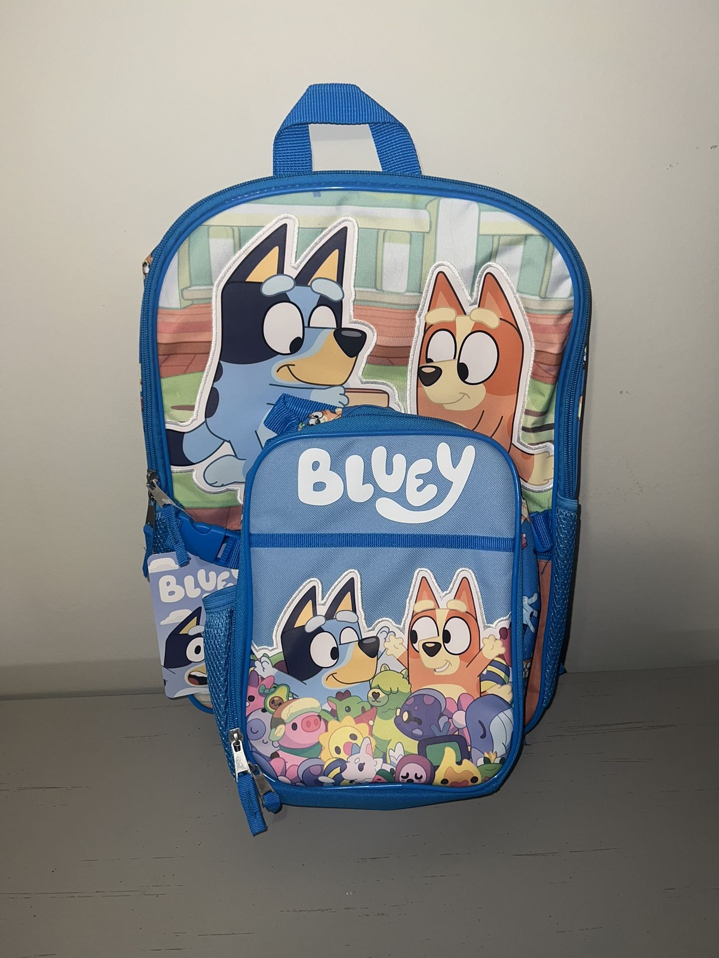 Bluey Backpack Detachable Lunch Tote Pack New With Tags Authentic School