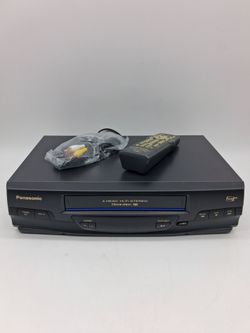 Panasonic VCR with remote and cable. Works fine!