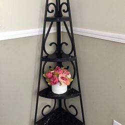 56” Metal Corner Shelf  