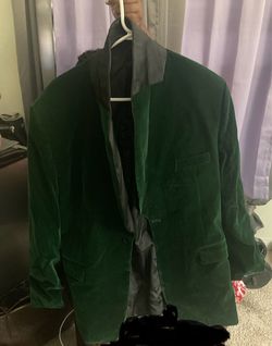 Green suit jacket