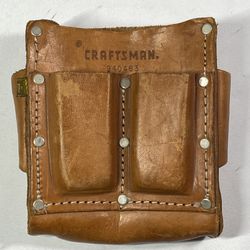 Craftsman Top grain Cowhide pouch 9.4544 Craft Belt Leather Handyman Tool Bag 