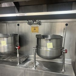 Table Top Direct Steam Kettle (right Handle)