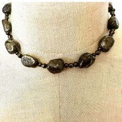 Pyrite Choker Necklace 