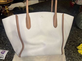 Kate Spade Leather Cream Tote