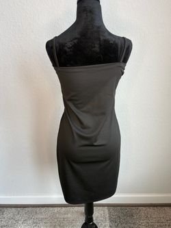 Black Spaghetti Strap Mini Bodycon Dress