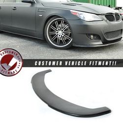 2004-2010 BMW E60 5 Series M5 Unpainted Black Front Lip SplitterPU