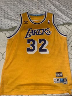 Magic Johnson Lakers Home throwback jersey 79’-80’