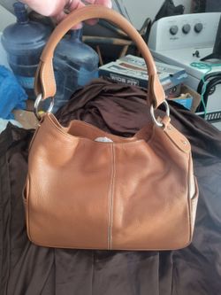 Vintage Todds tan pebbled leather hobo bag