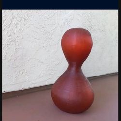 one new crate and barrel glass vase / sculpture