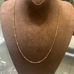 Gold Chain, 14 Karat 20 Inch #10767